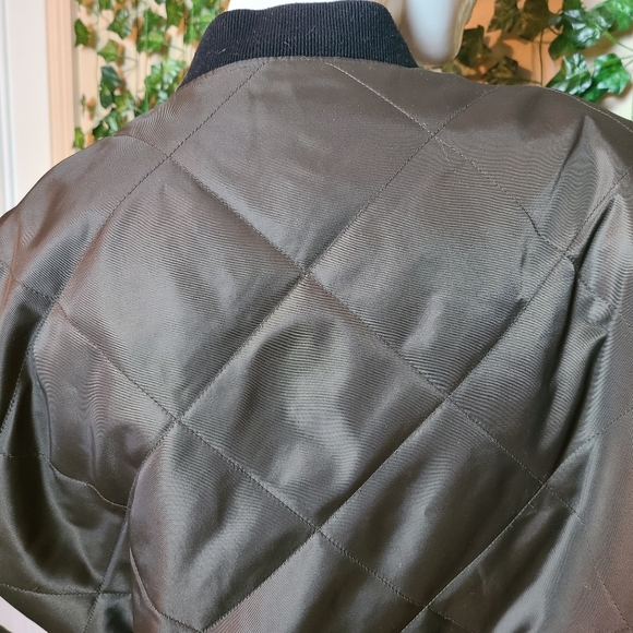 Zara Basic Outerwear Women's Fall Military Bomber Quilted Jacket size M - Picture 7 of 16